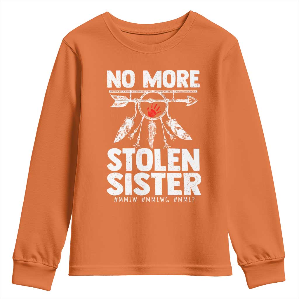 MMIW Youth Sweatshirt No More Stolen Sisters Indigenous Woman - Wonder Print Shop