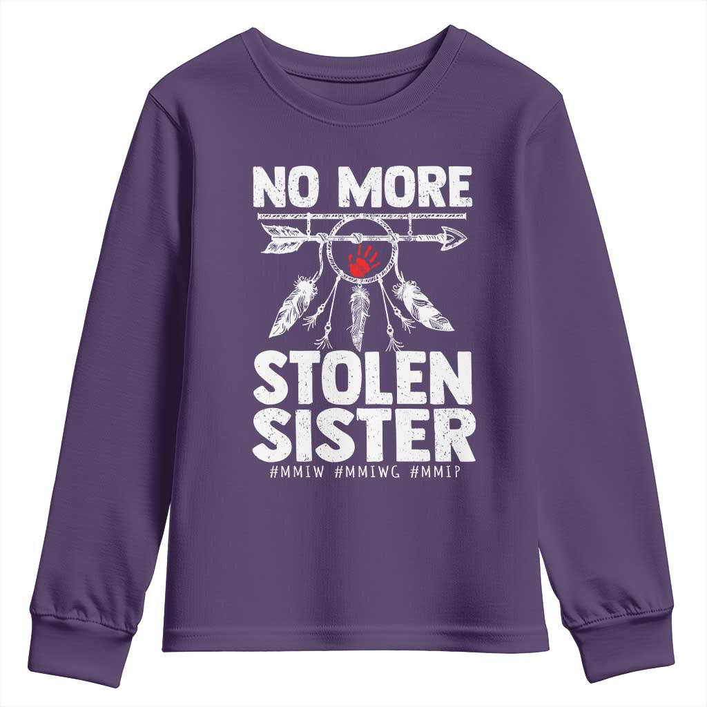 MMIW Youth Sweatshirt No More Stolen Sisters Indigenous Woman - Wonder Print Shop