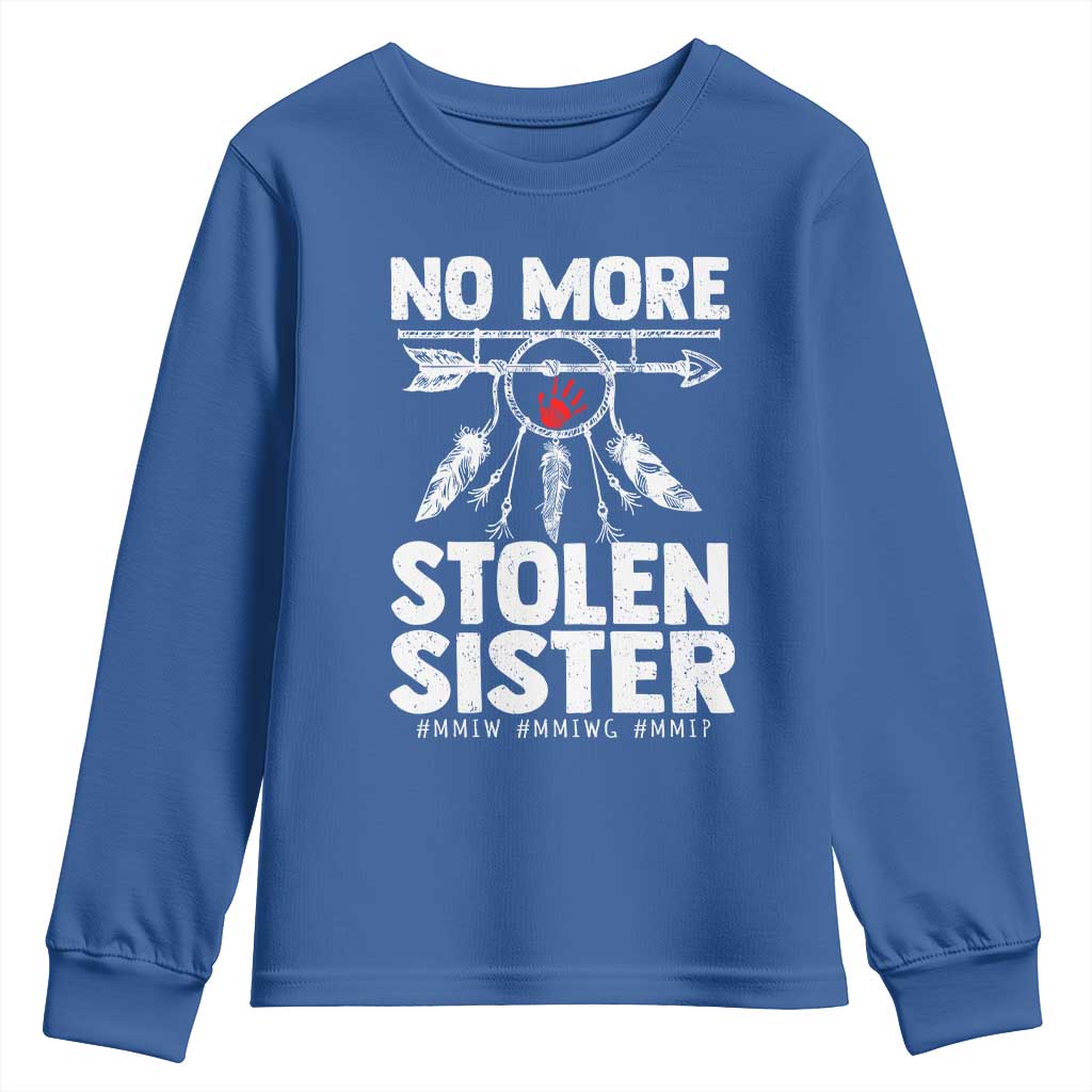 MMIW Youth Sweatshirt No More Stolen Sisters Indigenous Woman - Wonder Print Shop