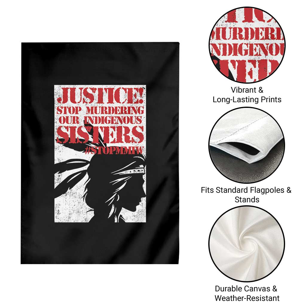 MMIW Awareness Garden Flag Justice Stop Murdering Our Indigenous Sisters