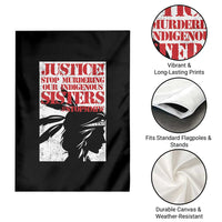 MMIW Awareness Garden Flag Justice Stop Murdering Our Indigenous Sisters