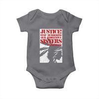 MMIW Awareness Baby Onesie Justice Stop Murdering Our Indigenous Sisters