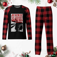 MMIW Awareness Plaid Pajama Set Justice Stop Murdering Our Indigenous Sisters