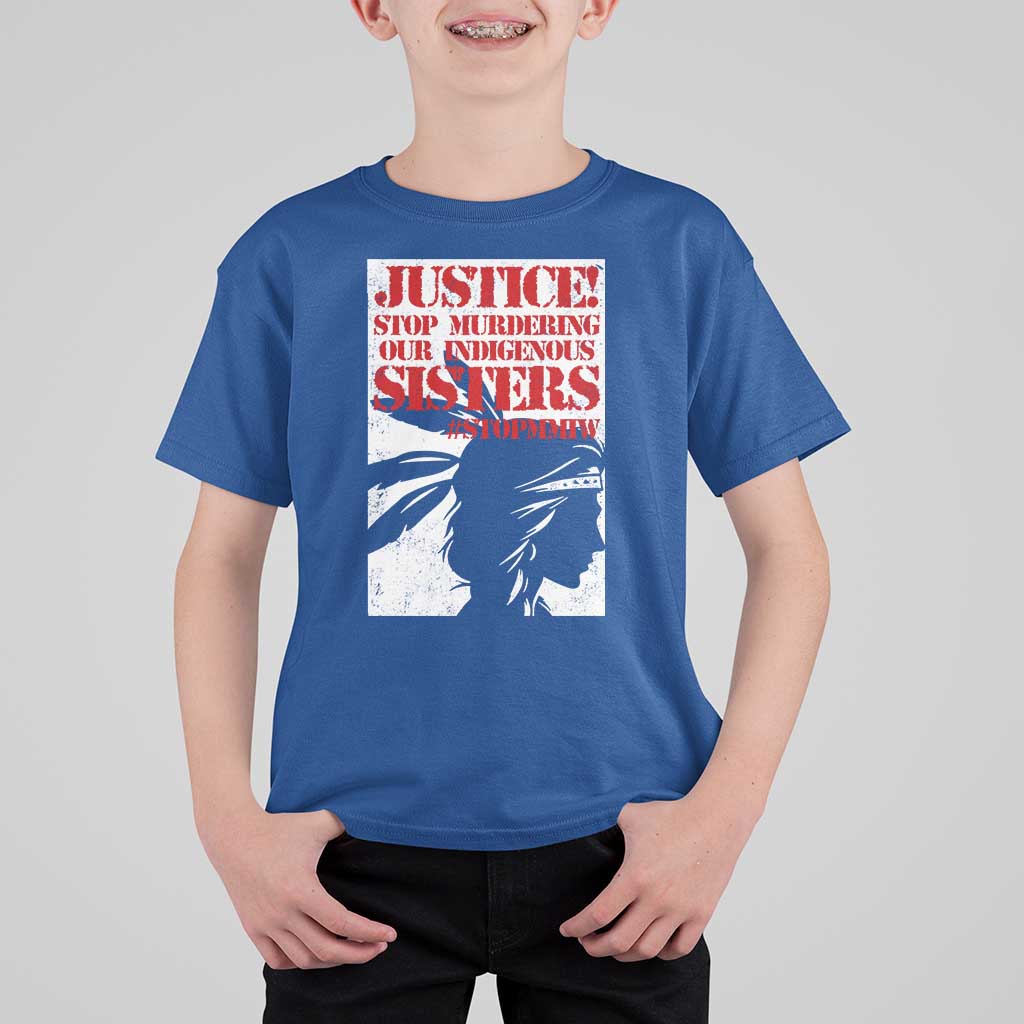 MMIW Awareness T Shirt For Kid Justice Stop Murdering Our Indigenous Sisters
