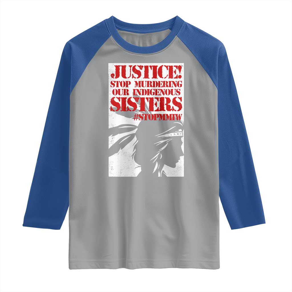 MMIW Awareness Raglan Shirt Justice Stop Murdering Our Indigenous Sisters