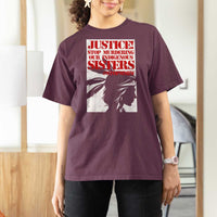 MMIW Awareness T Shirt For Women Justice Stop Murdering Our Indigenous Sisters
