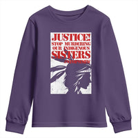 MMIW Awareness Youth Sweatshirt Justice Stop Murdering Our Indigenous Sisters