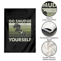 Go Smudge Yourself Garden Flag Funny Sage Bundle Smudging Feather - Wonder Print Shop