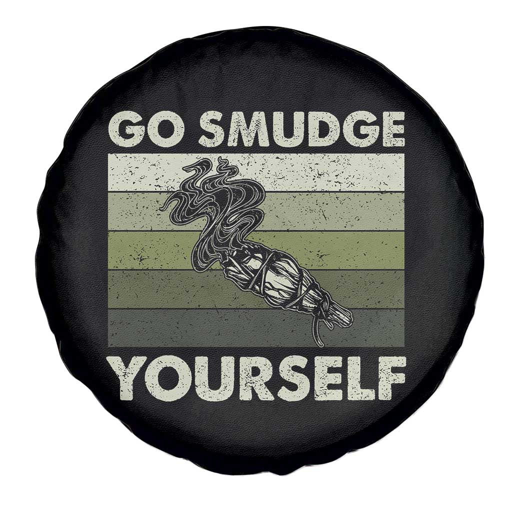 Go Smudge Yourself Spare Tire Cover Funny Sage Bundle Smudging Feather - Wonder Print Shop