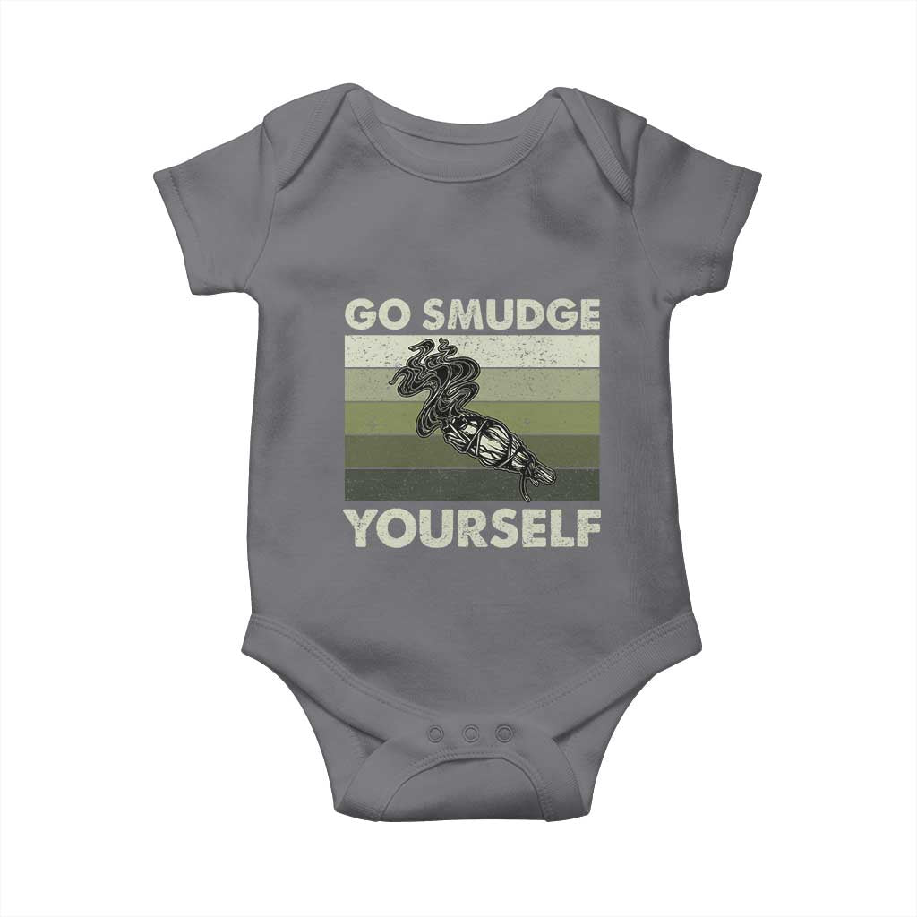 Go Smudge Yourself Baby Onesie Funny Sage Bundle Smudging Feather - Wonder Print Shop