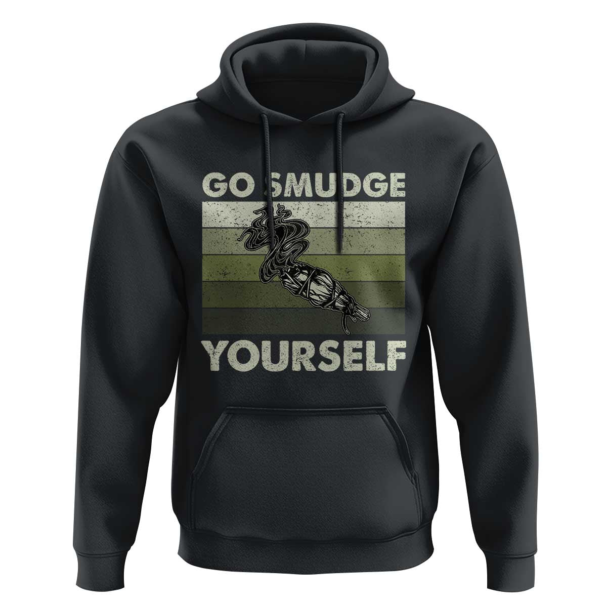 Go Smudge Yourself Hoodie Funny Sage Bundle Smudging Feather - Wonder Print Shop