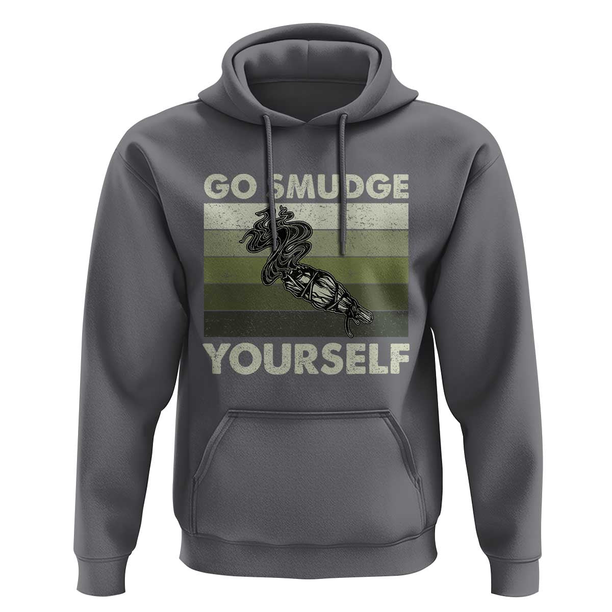 Go Smudge Yourself Hoodie Funny Sage Bundle Smudging Feather - Wonder Print Shop
