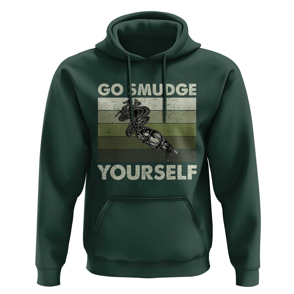 Go Smudge Yourself Hoodie Funny Sage Bundle Smudging Feather - Wonder Print Shop