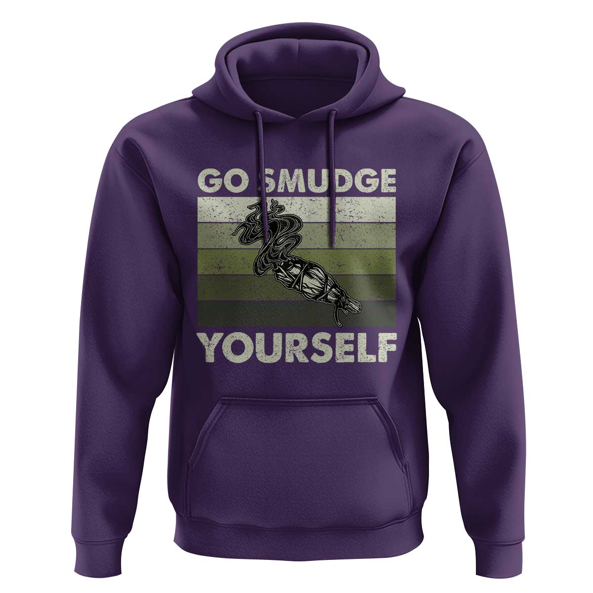 Go Smudge Yourself Hoodie Funny Sage Bundle Smudging Feather - Wonder Print Shop