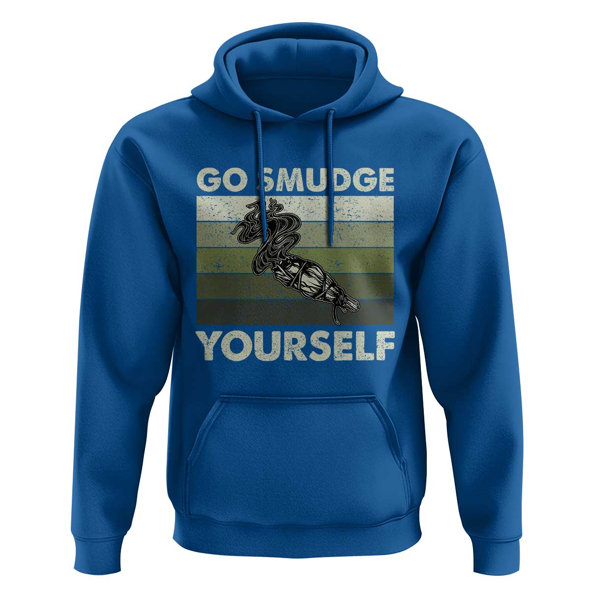 Go Smudge Yourself Hoodie Funny Sage Bundle Smudging Feather - Wonder Print Shop