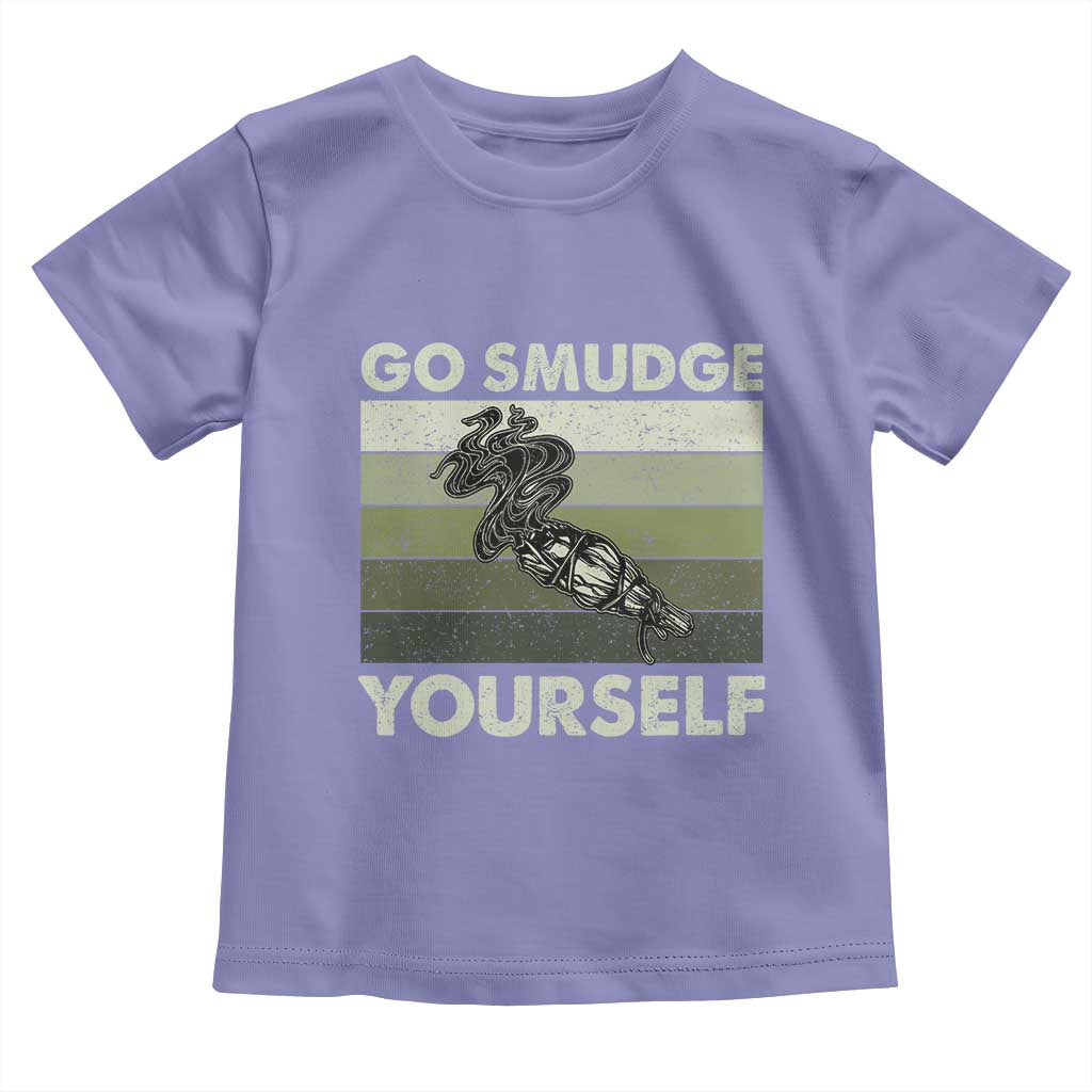 Go Smudge Yourself Toddler T Shirt Funny Sage Bundle Smudging Feather - Wonder Print Shop