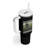 Go Smudge Yourself Tumbler With Handle Funny Sage Bundle Smudging Feather - Wonder Print Shop