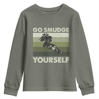 Go Smudge Yourself Youth Sweatshirt Funny Sage Bundle Smudging Feather - Wonder Print Shop