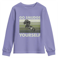 Go Smudge Yourself Youth Sweatshirt Funny Sage Bundle Smudging Feather - Wonder Print Shop