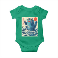 Blue Catzilla Cat Japanese Art Baby Onesie Kawaii Demon Tiger Funny Kitty Dad Gifts - Wonder Print Shop