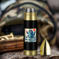 Blue Catzilla Cat Japanese Art Bullet Tumbler Kawaii Demon Tiger Funny Kitty Dad Gifts - Wonder Print Shop
