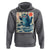 Blue Catzilla Cat Japanese Art Hoodie Kawaii Demon Tiger Funny Kitty Dad Gifts - Wonder Print Shop