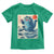 Blue Catzilla Cat Japanese Art Toddler T Shirt Kawaii Demon Tiger Funny Kitty Dad Gifts - Wonder Print Shop