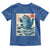 Blue Catzilla Cat Japanese Art Toddler T Shirt Kawaii Demon Tiger Funny Kitty Dad Gifts - Wonder Print Shop