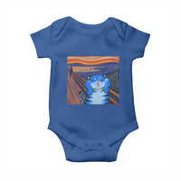 Blue Tiger Scream Baby Onesie Cute Animal Anime Demon Aesthetic Painting - Wonder Print Shop