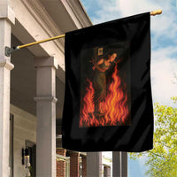Funny Halloween Witch Garden Flag Witch Lighting Cigarette With Flames Occult Unholy - Wonder Print Shop