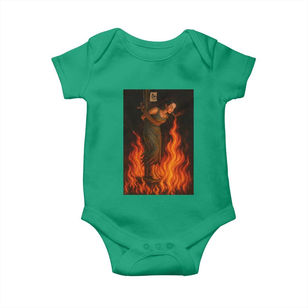 Funny Halloween Witch Baby Onesie Witch Lighting Cigarette With Flames Occult Unholy - Wonder Print Shop