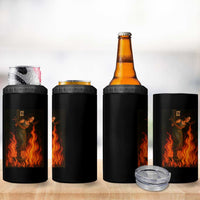 Funny Halloween Witch 4 in 1 Can Cooler Tumbler Witch Lighting Cigarette With Flames Occult Unholy - Wonder Print Shop