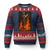 Funny Halloween Witch Ugly Christmas Sweater Witch Lighting Cigarette With Flames Occult Unholy - Wonder Print Shop
