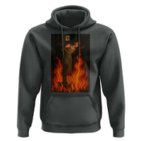 Funny Halloween Witch Hoodie Witch Lighting Cigarette With Flames Occult Unholy - Wonder Print Shop