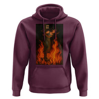 Funny Halloween Witch Hoodie Witch Lighting Cigarette With Flames Occult Unholy - Wonder Print Shop