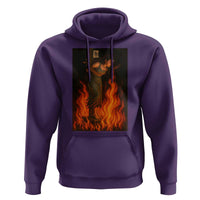 Funny Halloween Witch Hoodie Witch Lighting Cigarette With Flames Occult Unholy - Wonder Print Shop