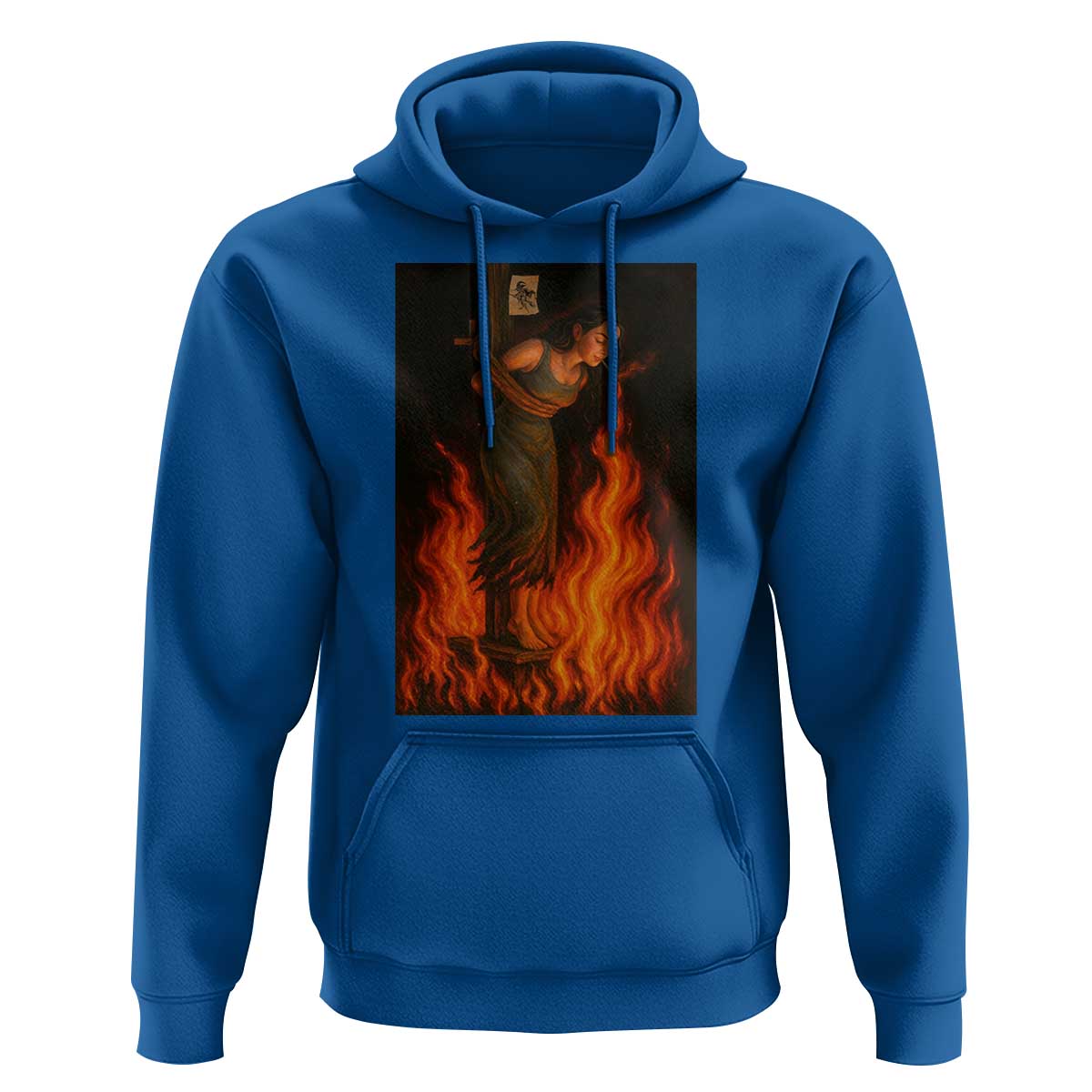 Funny Halloween Witch Hoodie Witch Lighting Cigarette With Flames Occult Unholy - Wonder Print Shop
