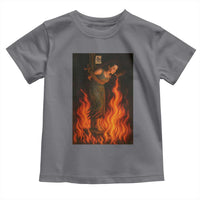 Funny Halloween Witch Toddler T Shirt Witch Lighting Cigarette With Flames Occult Unholy - Wonder Print Shop