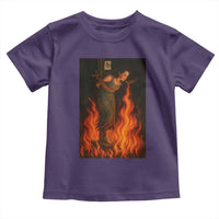 Funny Halloween Witch Toddler T Shirt Witch Lighting Cigarette With Flames Occult Unholy - Wonder Print Shop