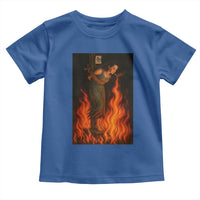 Funny Halloween Witch Toddler T Shirt Witch Lighting Cigarette With Flames Occult Unholy - Wonder Print Shop