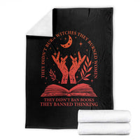 Feminist Witch Throw Blanket They Didnt Burn Witches Women Halloween Feminism - Wonder Print Shop