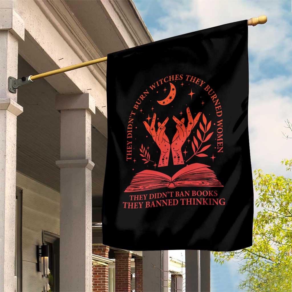 Feminist Witch Garden Flag They Didnt Burn Witches Women Halloween Feminism - Wonder Print Shop