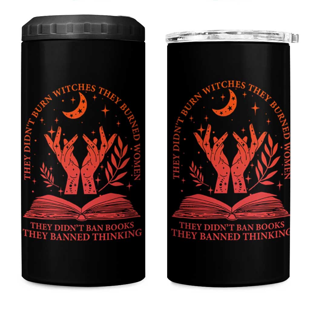Feminist Witch 4 in 1 Can Cooler Tumbler They Didnt Burn Witches Women Halloween Feminism - Wonder Print Shop