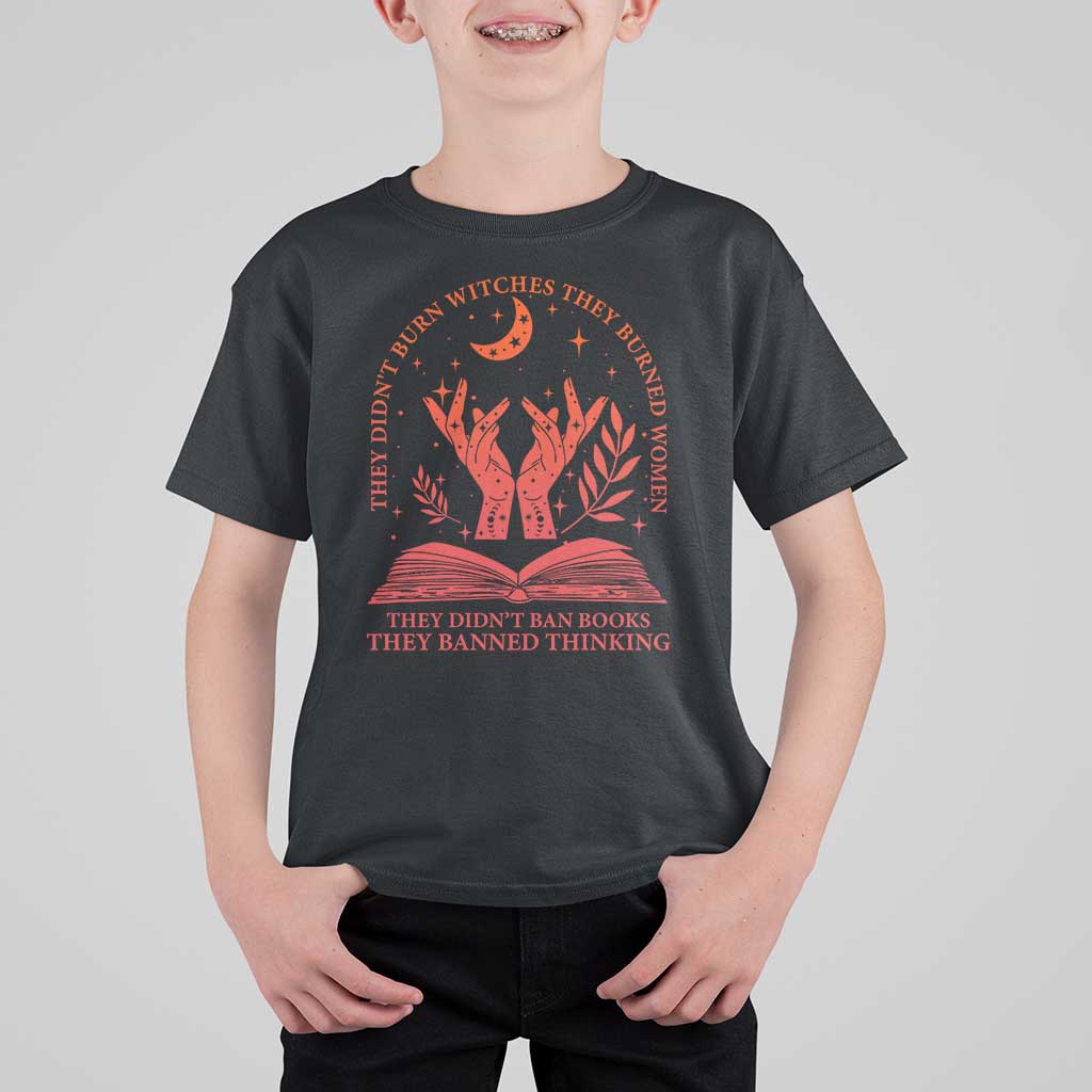 Feminist Witch T Shirt For Kid They Didnt Burn Witches Women Halloween Feminism - Wonder Print Shop