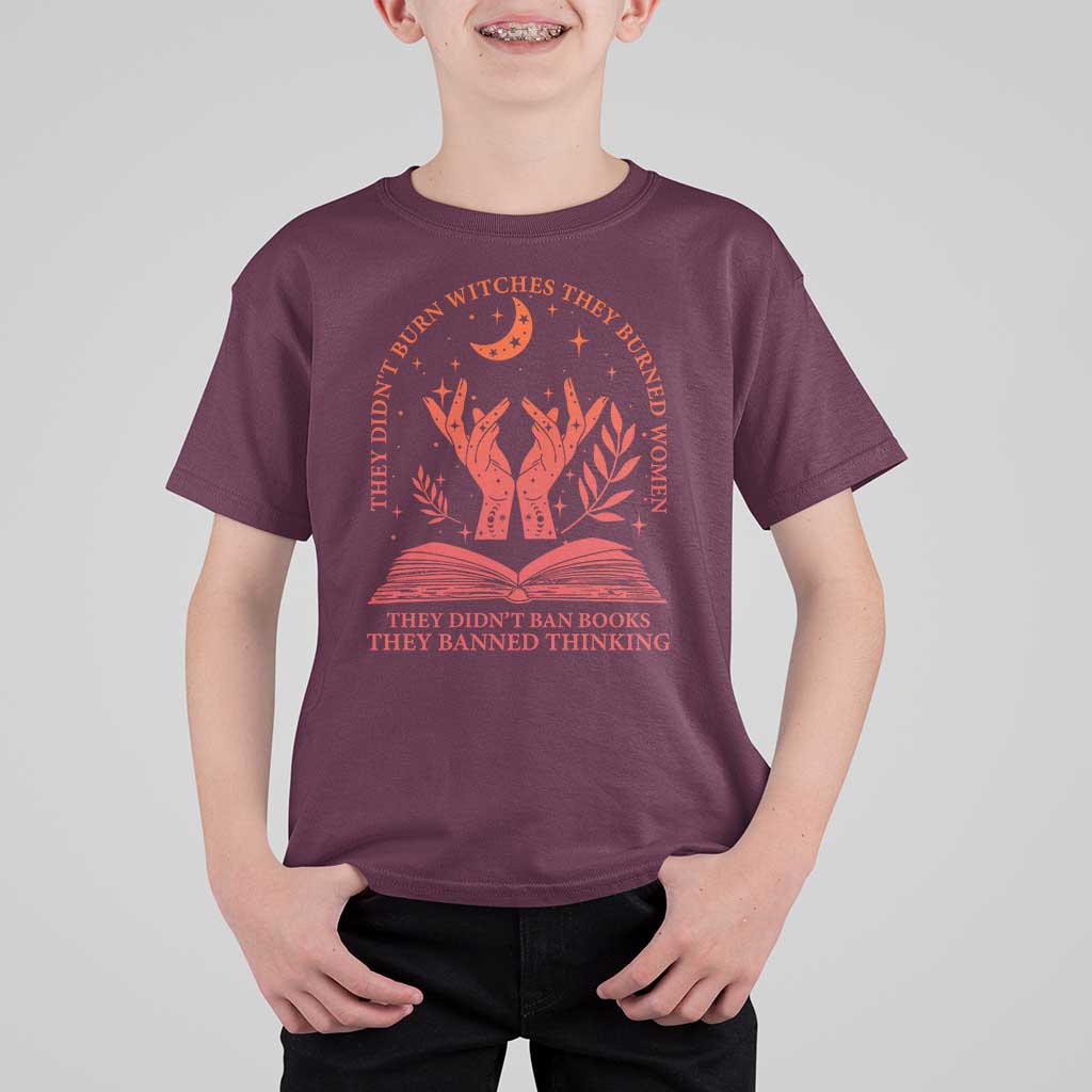 Feminist Witch T Shirt For Kid They Didnt Burn Witches Women Halloween Feminism - Wonder Print Shop