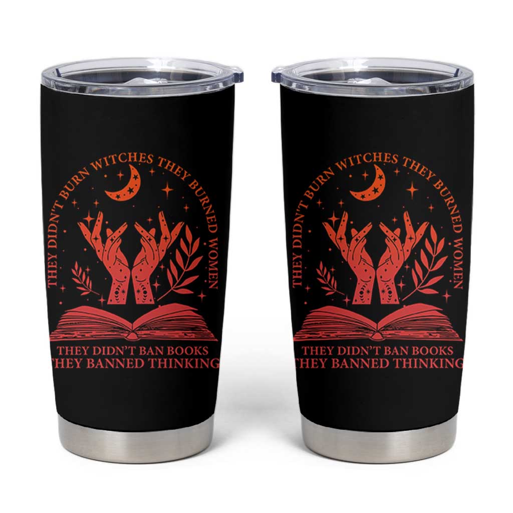 Feminist Witch Tumbler Cup They Didnt Burn Witches Women Halloween Feminism - Wonder Print Shop