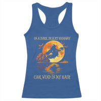 Funny Witch Racerback Tank Top On A Dark Desert Highway Cool Wind In My Hair - Wonder Print Shop