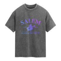 1692 They Missed One Washed Cotton T-Shirt Halloween Salem Witch Trials