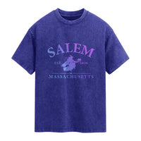 1692 They Missed One Washed Cotton T-Shirt Halloween Salem Witch Trials