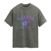 1692 They Missed One Washed Cotton T-Shirt Halloween Salem Witch Trials